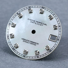 Load image into Gallery viewer, Pearl mother-of-pearl 28.5mm silver diamond dial no luminous