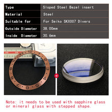 Load image into Gallery viewer, Sloped Steel Bezel insert