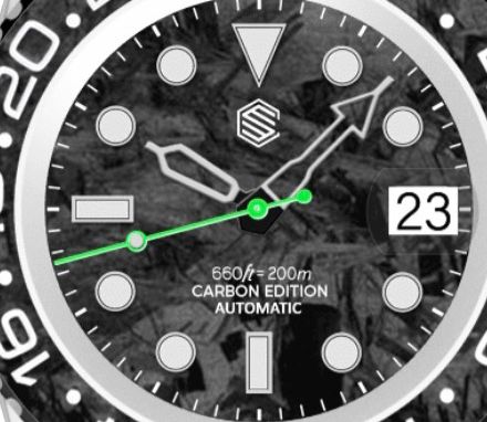 Carbon fiber dial custom  logo