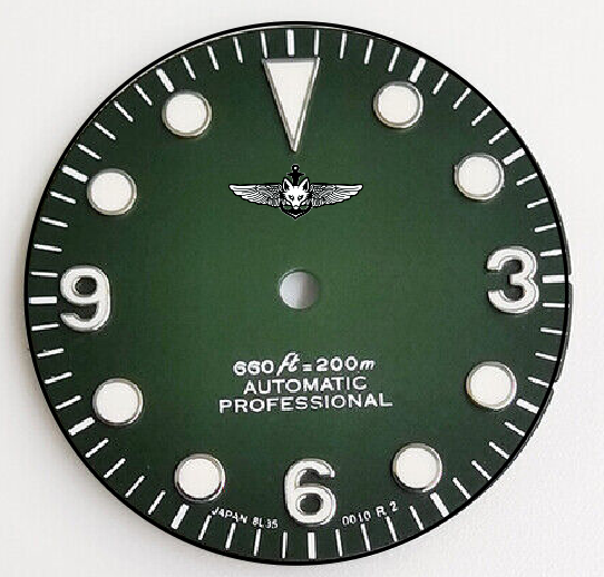 customized  logo green  dial