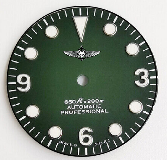 customized  logo green  dial