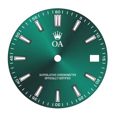 custom mint green dial