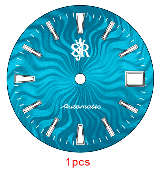 custom blue dial