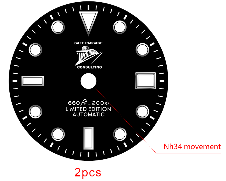 custom  matte  dial