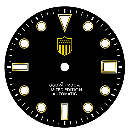 custom  matte black   dial-6