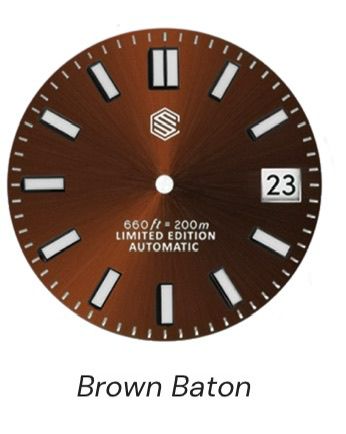 custom brown dial