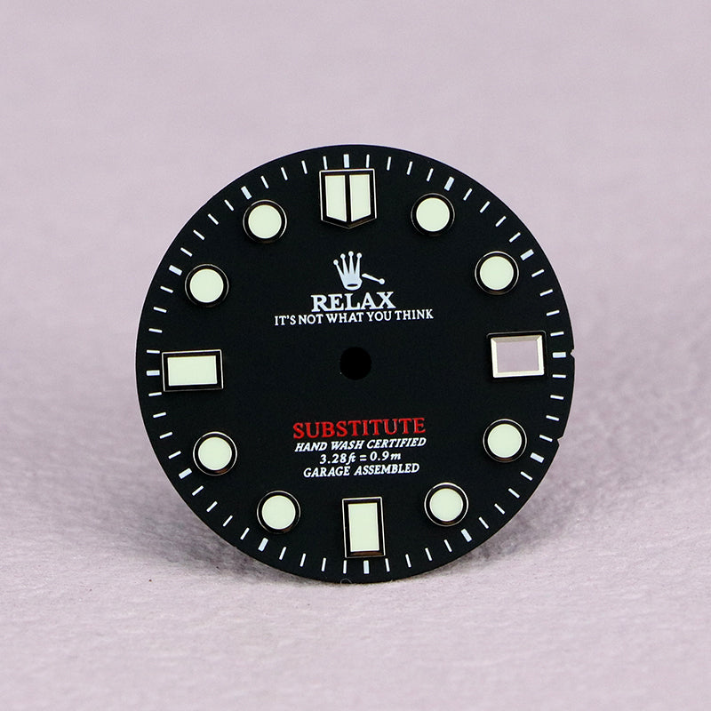 Relax matte black dial for NH35