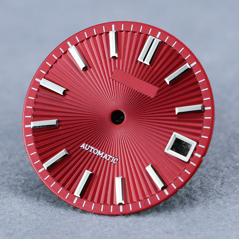 Red 28.5mm Dial For  NH35