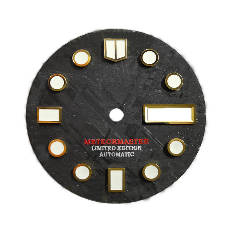 Black Meteorite Dial for nh35 /36