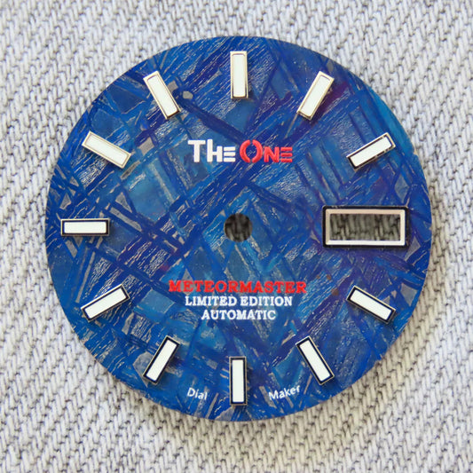 Blue  Meteorite Dial for nh35 /36