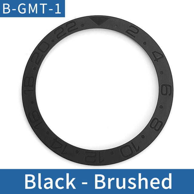 Sloped ceramic bezel insert 38*31.5mm Luminous pip at 12