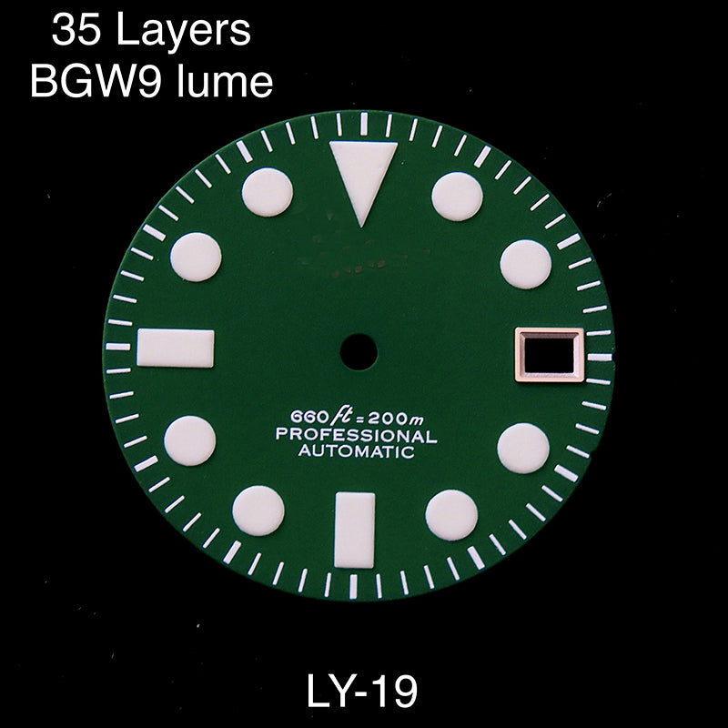 Matte Green Dial 35 Layer Luminous