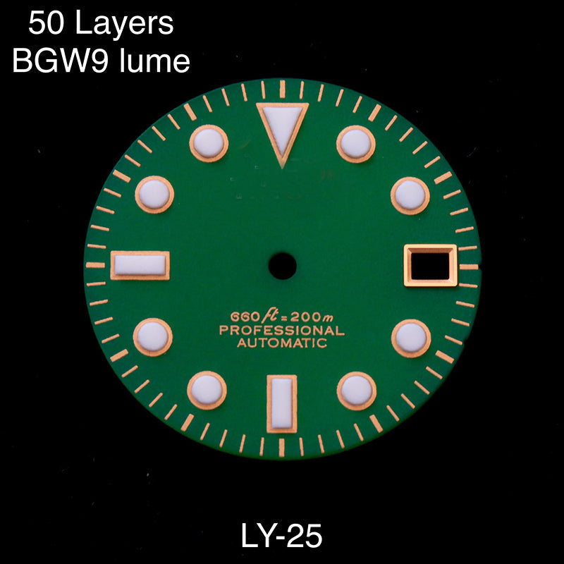 Matte Green Dial 35 Layer Luminous