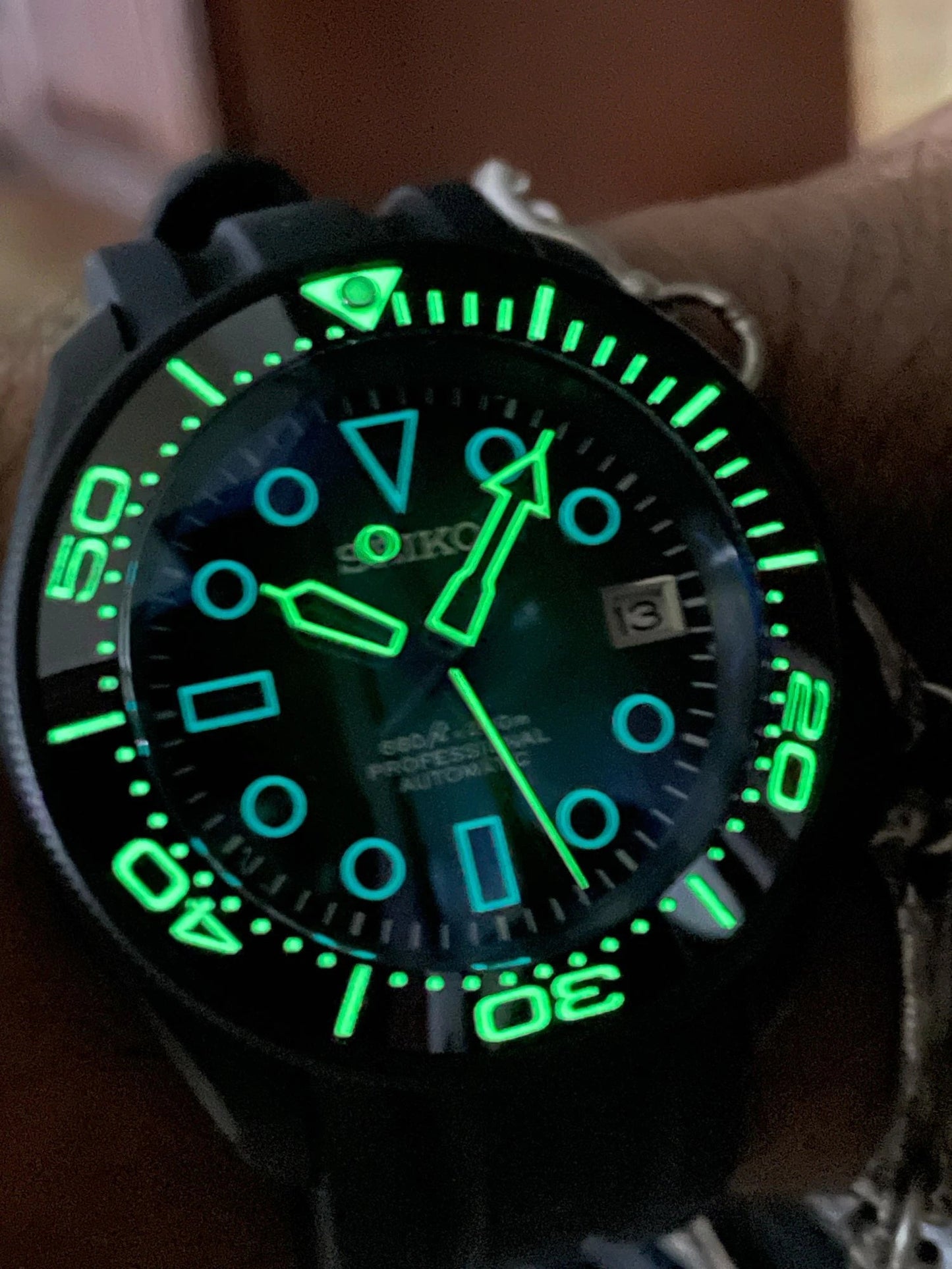 Matte Green Dial 35 Layer Luminous